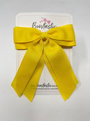 4.5 Inch Tail Bow - Daffodil