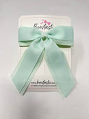 4.5 Inch Tail Bow - Ice Mint