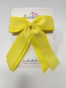 4.5 Inch Tail Bow - Lemon