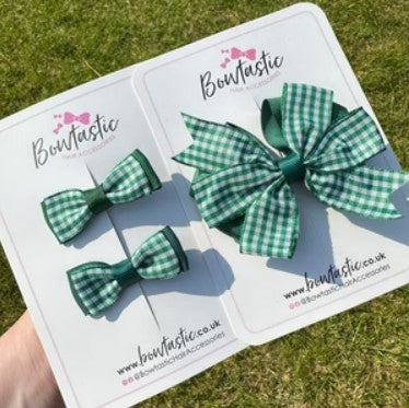 10 for £10 - Green Gingham