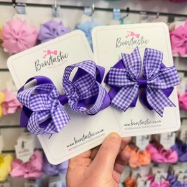 10 for £10 - Purple Gingham
