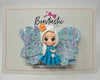 3.5 Inch Glitter Bow - Snow Girl