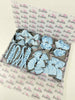 School Bundle - 5 Matching Pairs - Clips & Bobbles - Topaz & Metal Grey