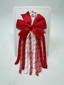3 Inch Pinwheel Corker Clip - Red & White Gingham