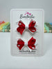 2 Inch Bows - Red & White - 2 Pack