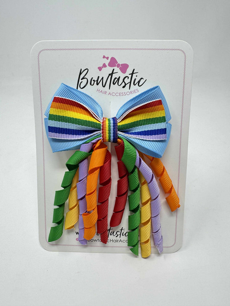 3 Inch Bow Corker - Rainbow Stripe