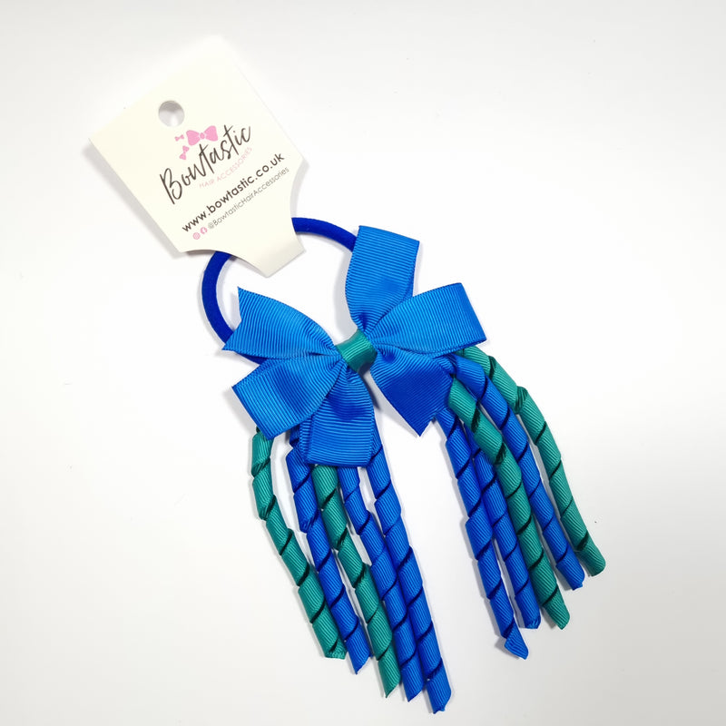 3 Inch Pinwheel Corker Bobble - Royal Blue & Jade Green