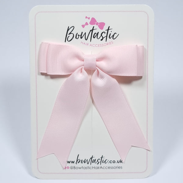 3.5 Inch Tail Bow - Powder Pink