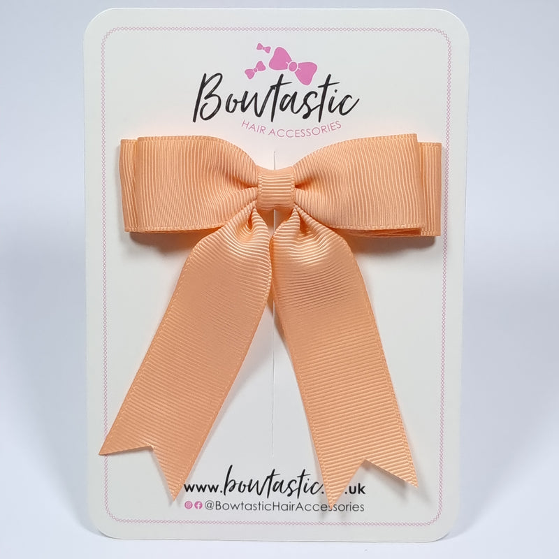 3.5 Inch Tail Bow - Peach