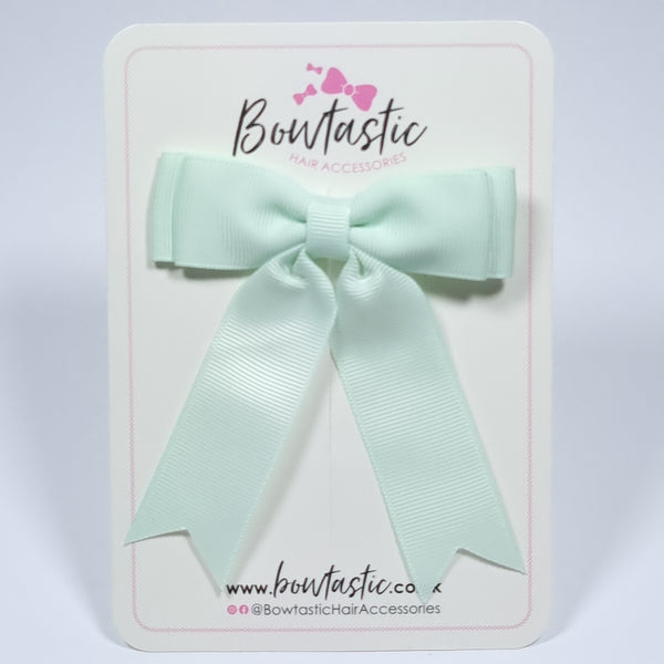 3.5 Inch Tail Bow - Ice Mint