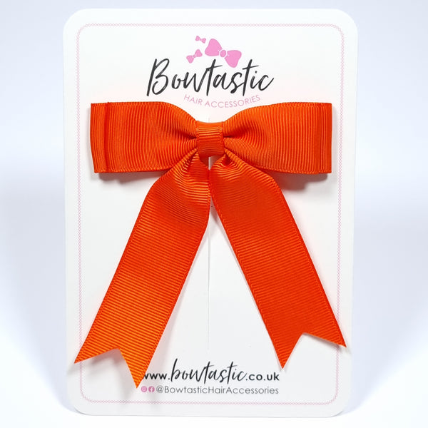 3.5 Inch Tail Bow - Autumn Orange