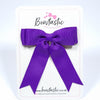 3.5 Inch Tail Bow Thin Elastic - Purple