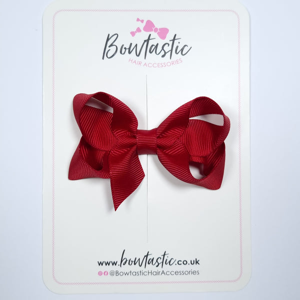 3 Inch Bow - Scarlet Red