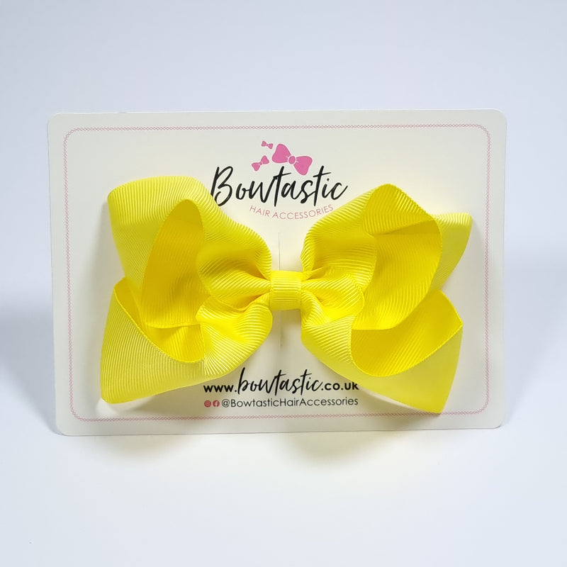 4.5 Inch Bow - Lemon