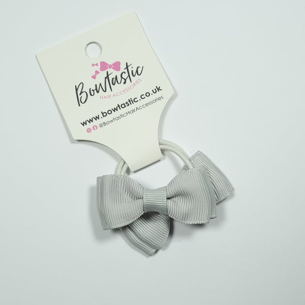 1.75 Inch Bow Thin Elastic - Shell Grey - 2 Pack