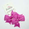 2.5 Inch Flat Bow Thin Elastic - Style 2 - Garden Rose - 2 Pack