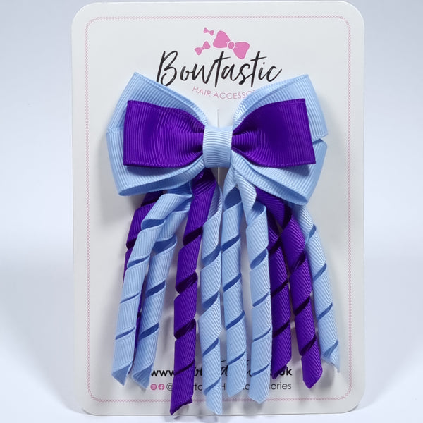 3 Inch Bow Corker Bow - Purple & Bluebell