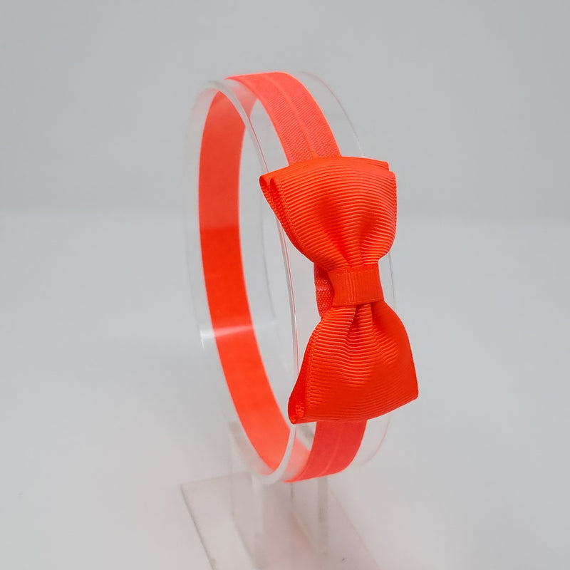 3 Inch Baby Headband - Neon Orange