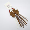 3 Inch Pinwheel Corker Bobble - Turftan & White Gingham