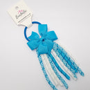 3 Inch Pinwheel Corker Bobble - Turquoise & White Gingham