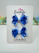 2 Inch Bows - Royal Blue & Bluebell - 2 Pack