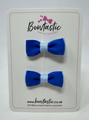 1.75 Inch Bow - Royal Blue & Bluebell - 2 Pack