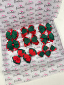 School Bundle - Matching Pairs - Clips & Bobbles - Forest Green & Red
