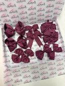 School Bundle - Matching Pairs - Clips - Burgundy