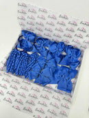 School Bundle - 5 Matching Pairs - Clips & Bobbles - Royal Blue
