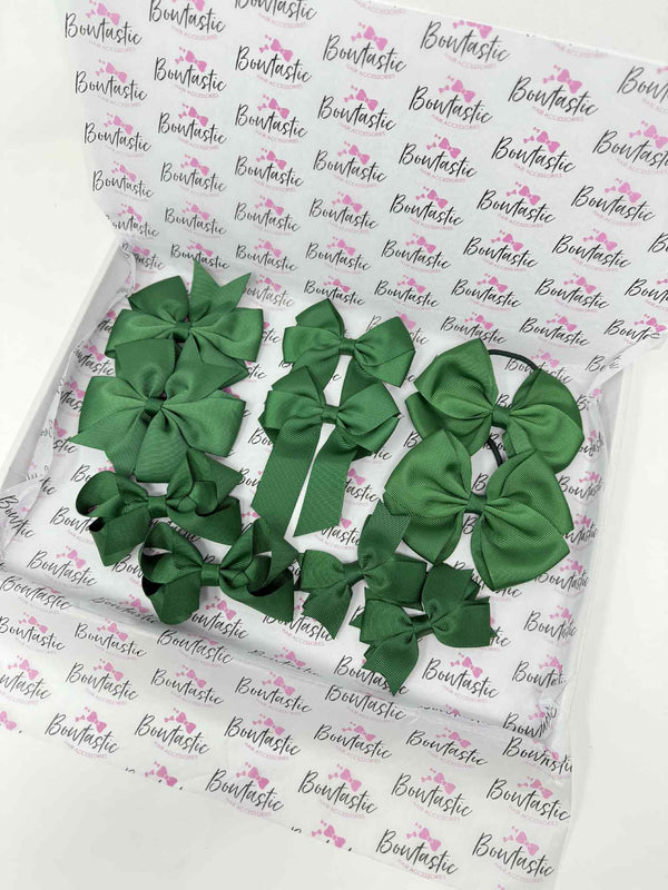 School Bundle - 10 Items - Matching Pairs - Forest Green