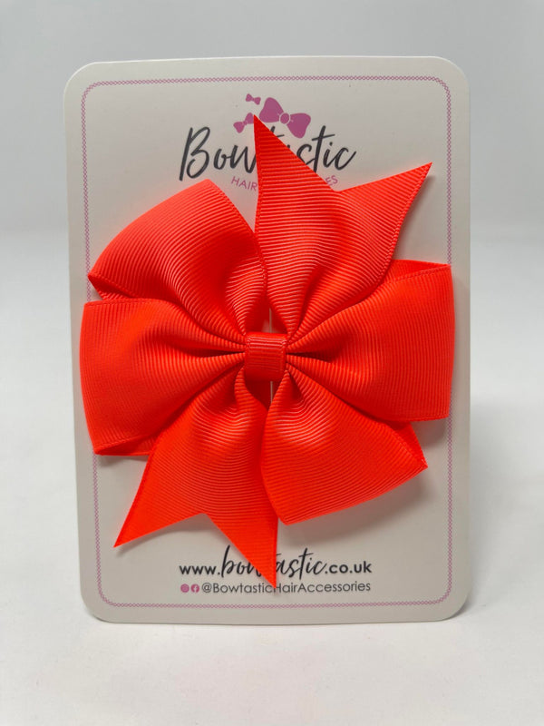 4 Inch Pinwheel Bobble - Neon Orange