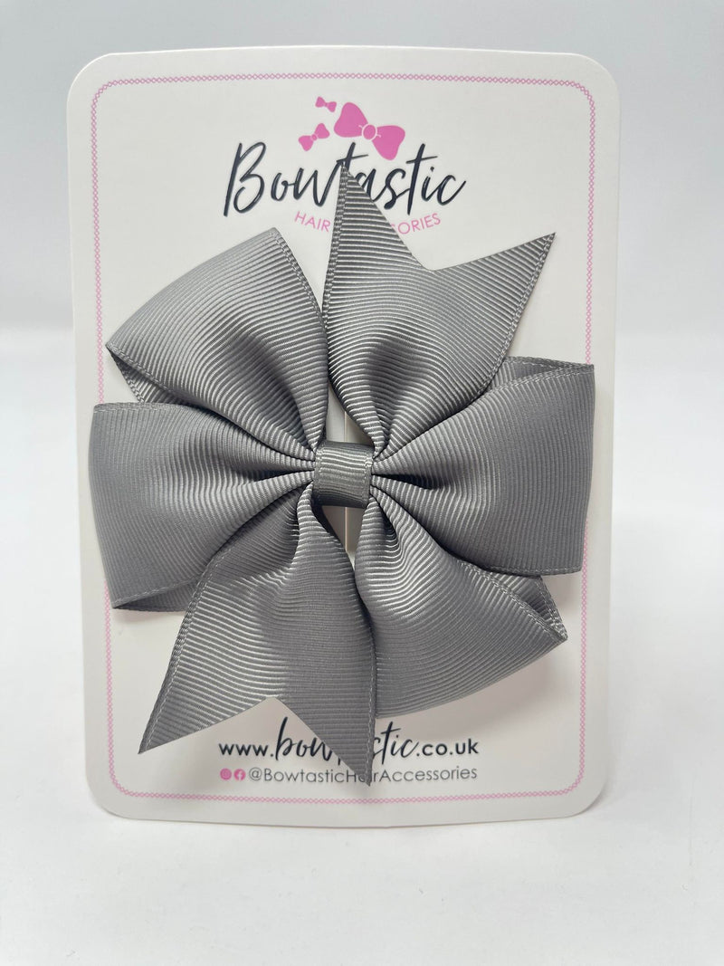 4 Inch Pinwheel Bobble - Metal Grey