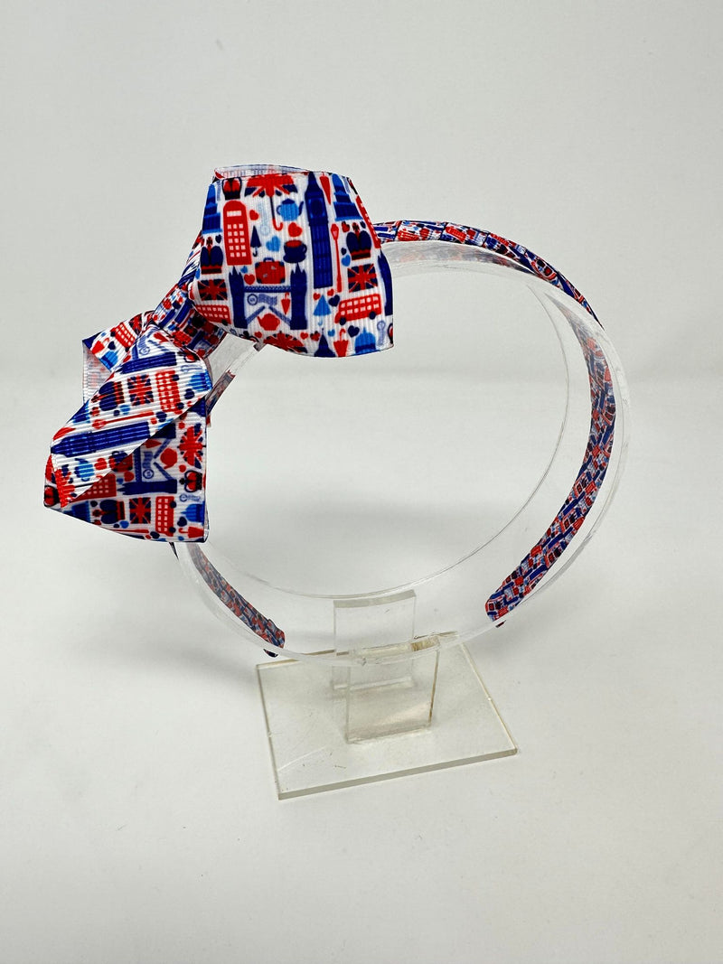 4 Inch Bow Alice Headband - London