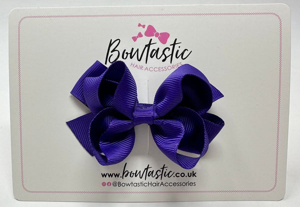 3.25 Inch Double Bow - Regal Purple