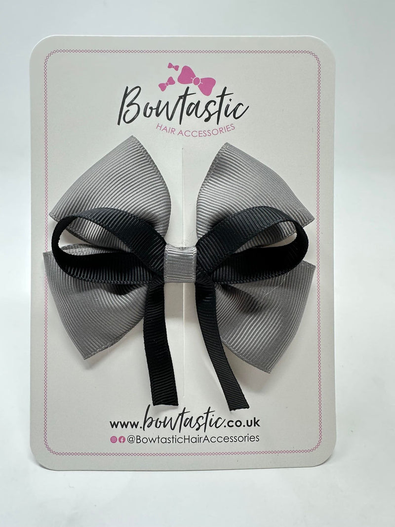 3.5 Inch Flat Bow - Black & Metal Grey