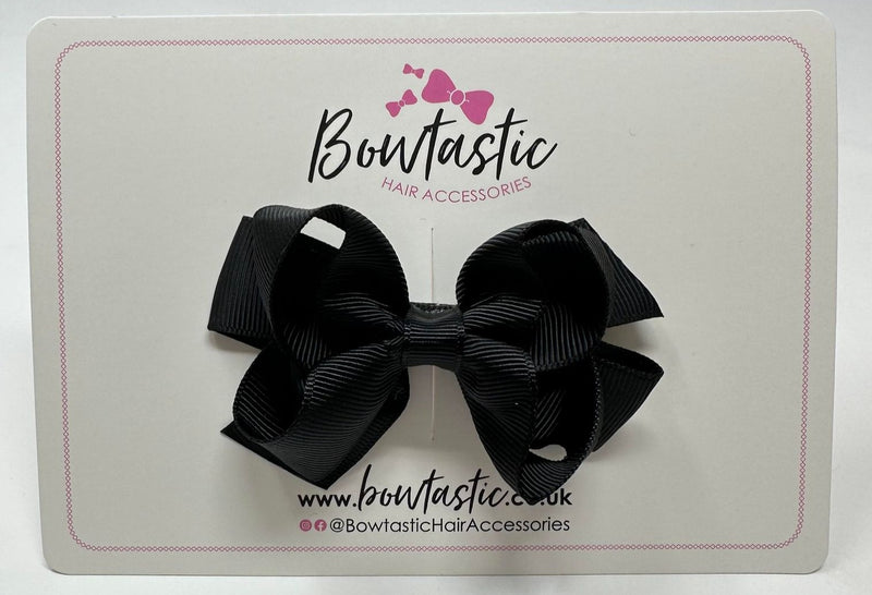 3.25 Inch Double Bow - Black