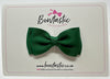 3 Inch Flat Double Bow - Forest Green