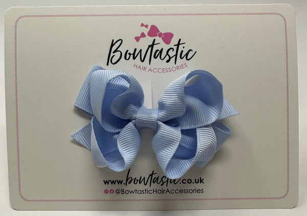 3.25 Inch Double Bow - Bluebell