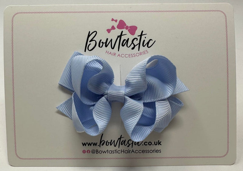 3.25 Inch Double Bow - Bluebell