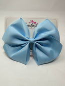 6 Inch Flat Bow - Blue Topaz
