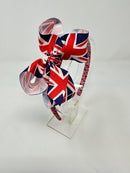 4 Inch Bow Alice Headband - Union Jack