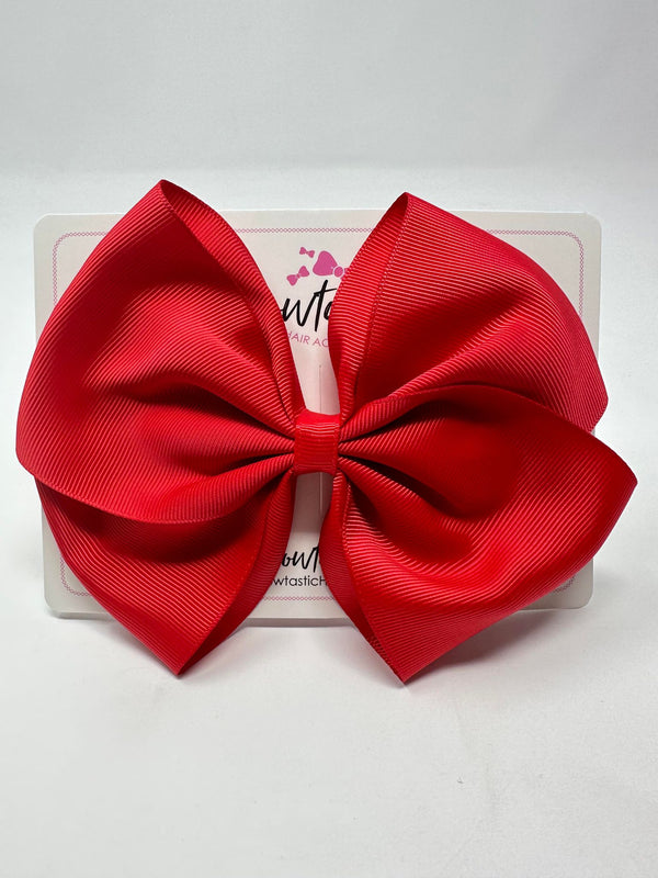 6 Inch Flat Bow - Red