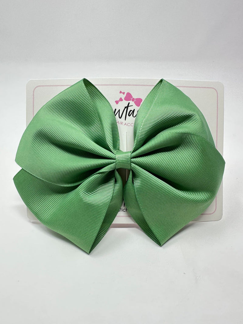 6 Inch Flat Bow - Sage Green