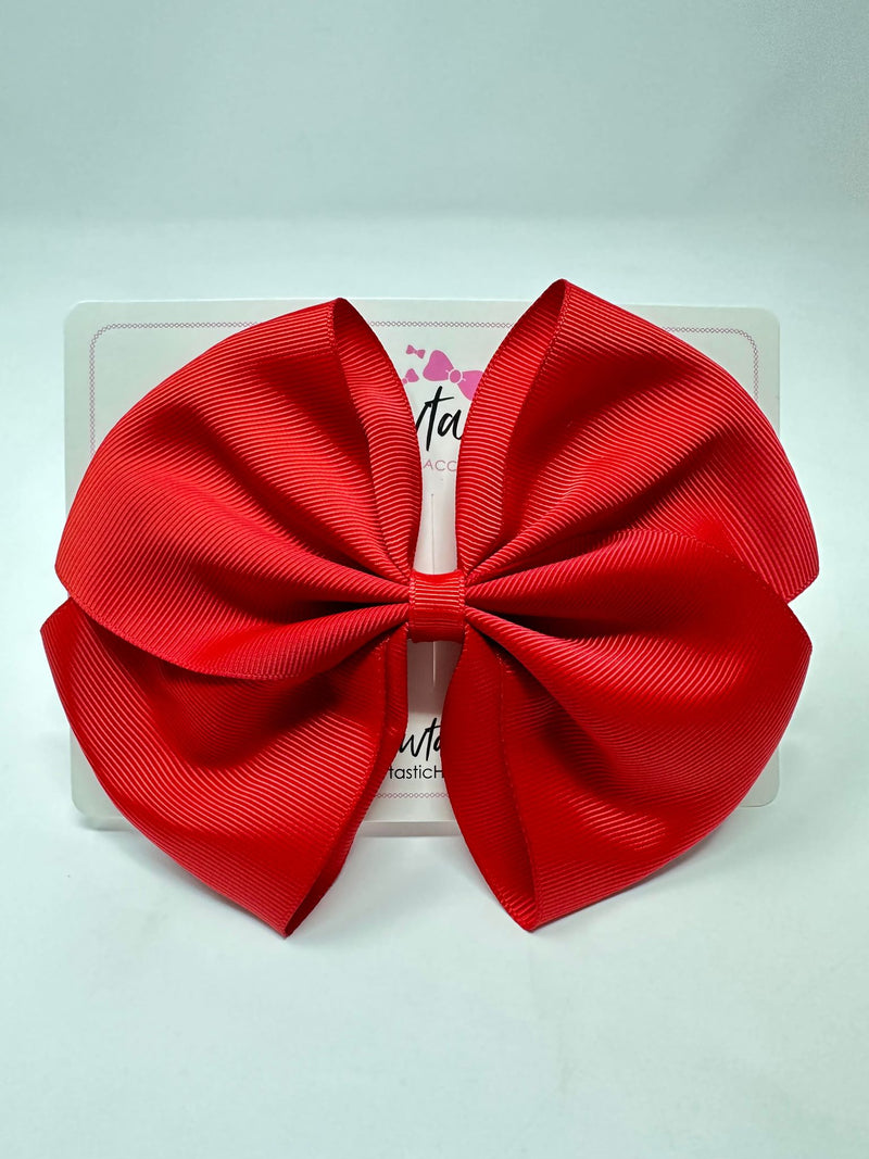 6 Inch Flat Bow - Hot Red