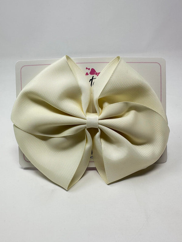 6 Inch Flat Bow - Antique White