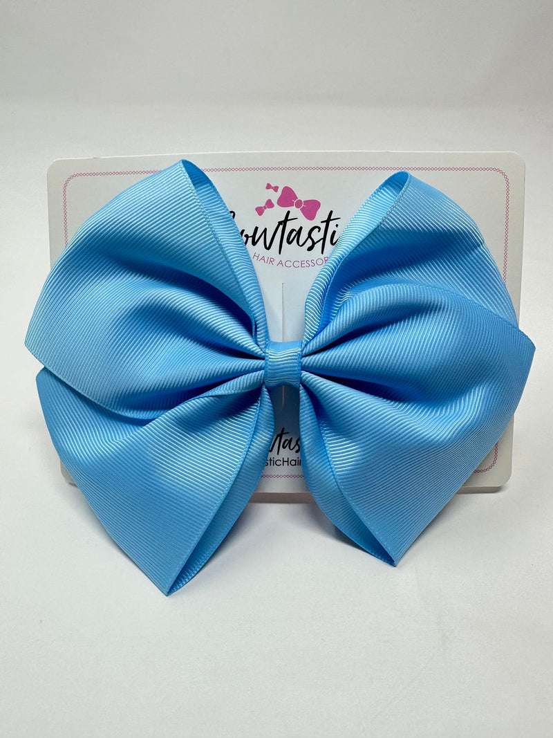 6 Inch Flat Bow - Blue Mist