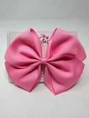 6 Inch Flat Bow - Geranium Pink