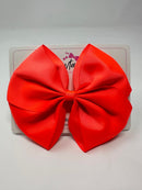 6 Inch Flat Bow - Neon Orange