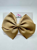 6 Inch Flat Bow - Latte