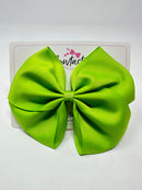 6 Inch Flat Bow - Apple Green